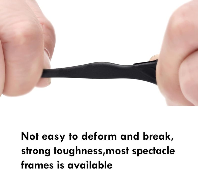 topstart Store 20 Pairs Eye Glasses Ear Grippers, Anti-Slip Glass Ear Hook Comfort Silicone Eyeglasses Ear Cushion for Behind the Ear for Glasses Sunglasses Reading Glasses Retainers for Kids Adults(Black) - Image 4